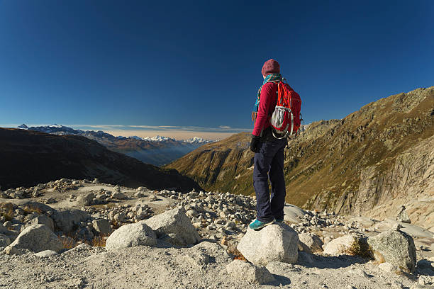 istock Hiker at the Rhone Glacier 627744002