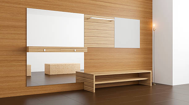 istock The Modern hallway with furniture. 3D rendering 627746062