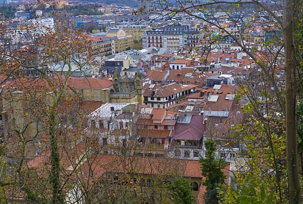 istock City San Sebastian, skyline aerial view 627747046
