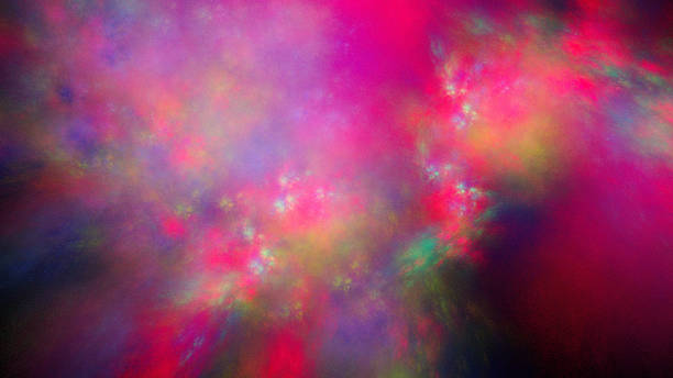 ciel étoilé parfait. galaxie de brouillard brillante. - kaleidoscope fractal psychedelic abstract photos et images de collection