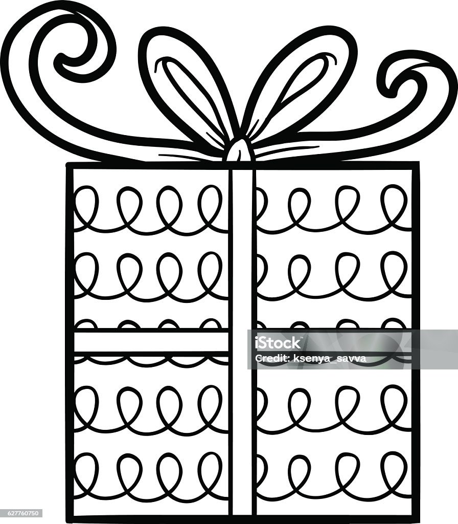 Coloring book, Gift Coloring book for children, Gift Activity stock vector