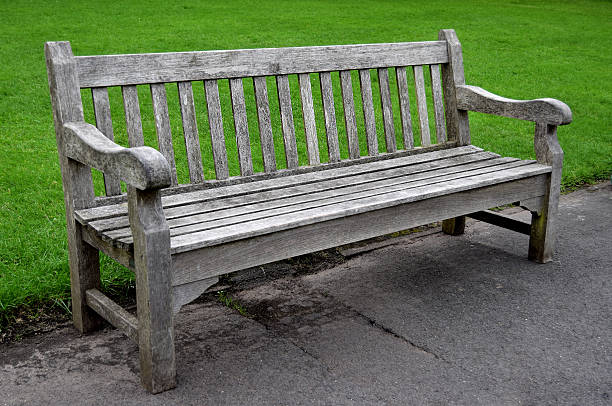 istock Wood bench in the park 627761490