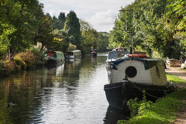 istock Grand Union Canal at Rickmansworth in Colne Valley 627761908