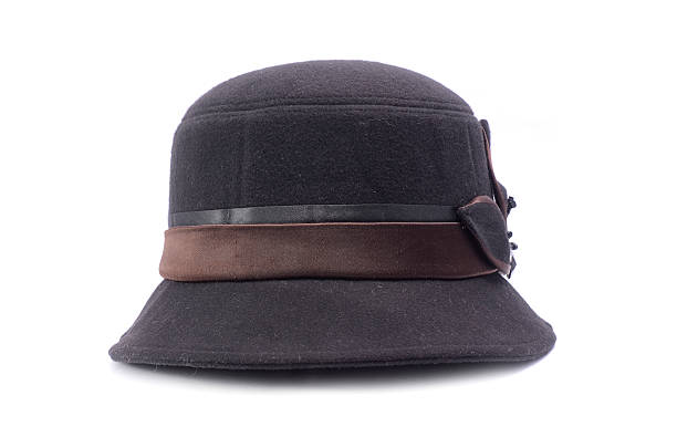 istock classic female Cloche hat isolated on white 627776346