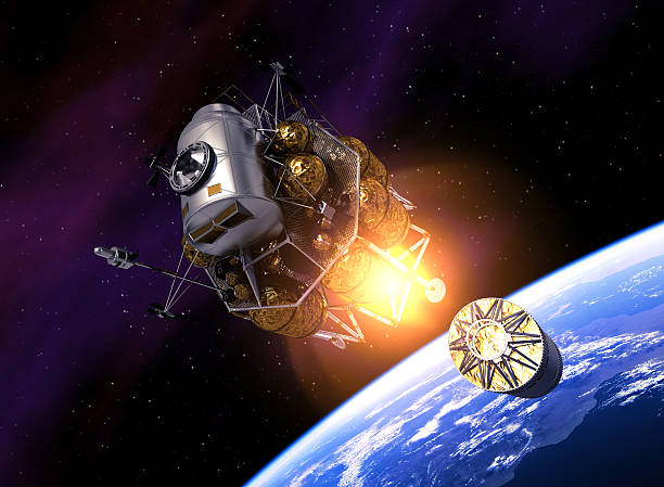 lanzamiento al espacio de la estación espacial interplanetaria - interplanetary fotografías e imágenes de stock