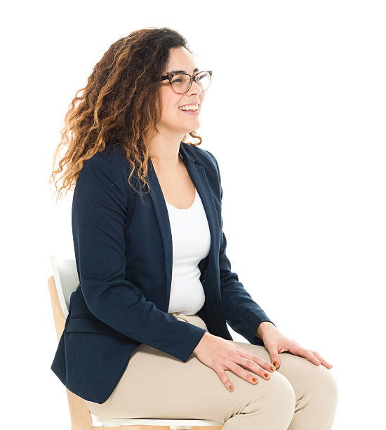 istock Smiling businesswoman looking away 627778292