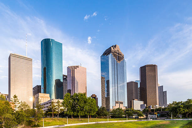 istock skyline of houston in sunset 627779264
