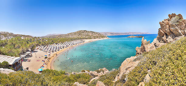 istock Sunny day on the Vai beach on Crete in Greece 627780246