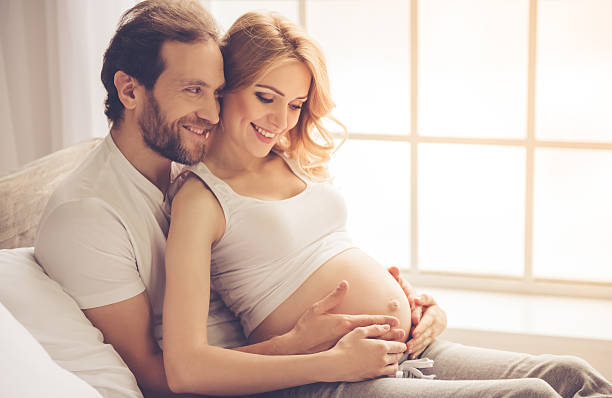 istock Happy couple waiting for baby 627780858