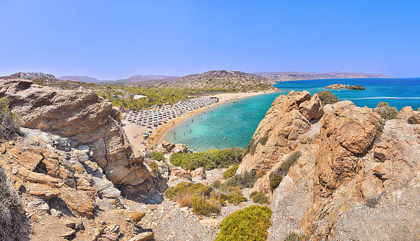 istock Sunny day on the Vai beach on Crete in Greece 627781246