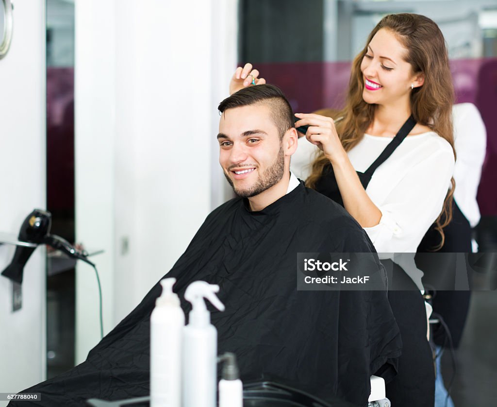 Hairdresser Doing Hairstyle Stock Photo - Download Image Now - Men, Cutting Hair, Women - iStock Hairdresser Doing Hairstyle Stock Photo - Download Image Now - Men, Cutting Hair, Women - iStock