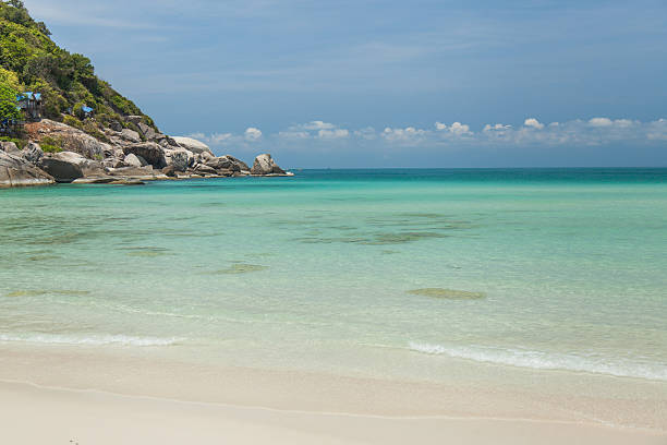 istock view of the beach from the shallow water 627789090