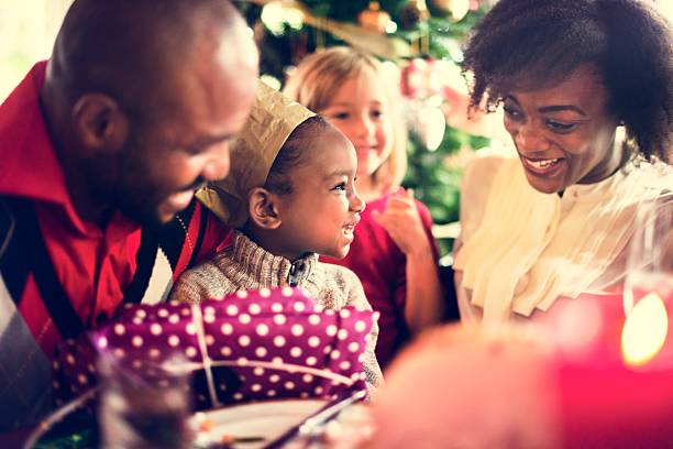 istock Family Together Christmas Celebration Concept 627796022
