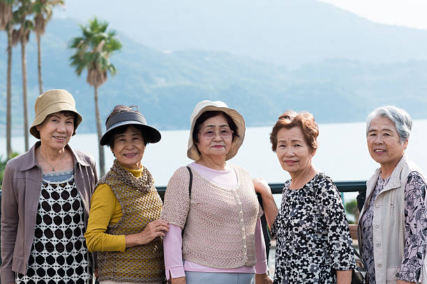 istock Senior Asian women's groups 627796788