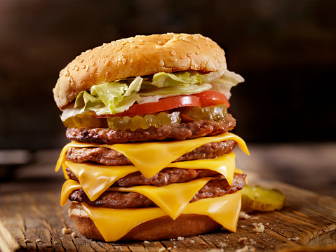 Deluxe Quadruple Cheeseburger
