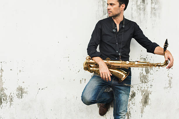 istock Saxophone Symphony Musician Jazz Instrument Concept 627805908
