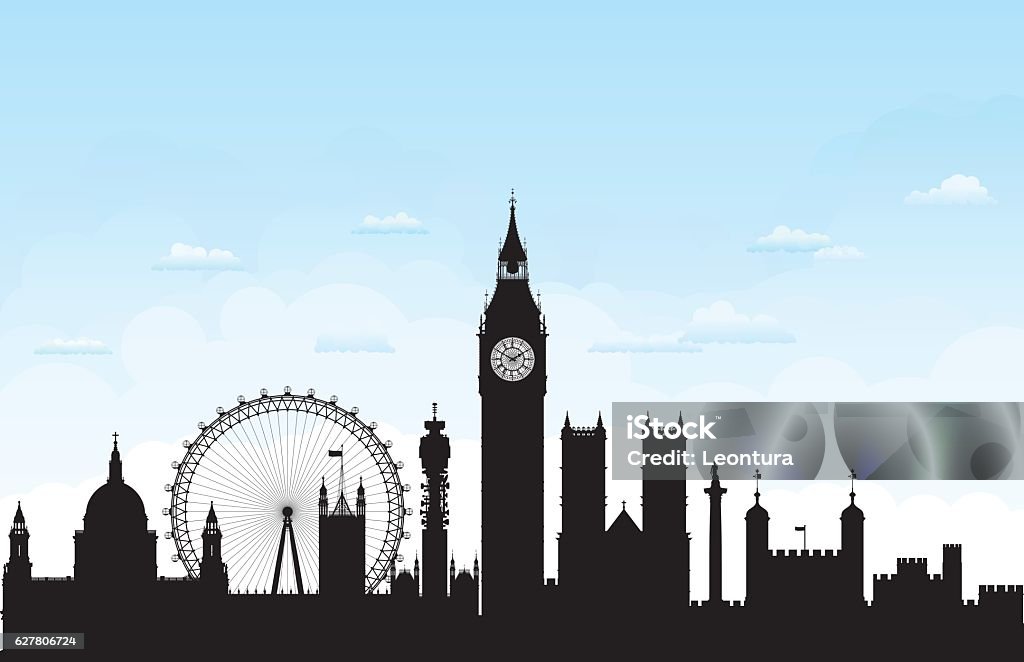London (Buildings are Complete, Moveable and Highly Detailed) London. Buildings are complete, moveable, and highly detailed. London - England stock vector