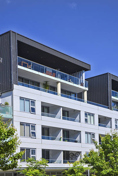istock Modern apartments in the Kingston Foreshore residential suburb 627806852