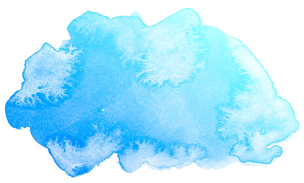 istock Abstract blue watercolor background. 627812926