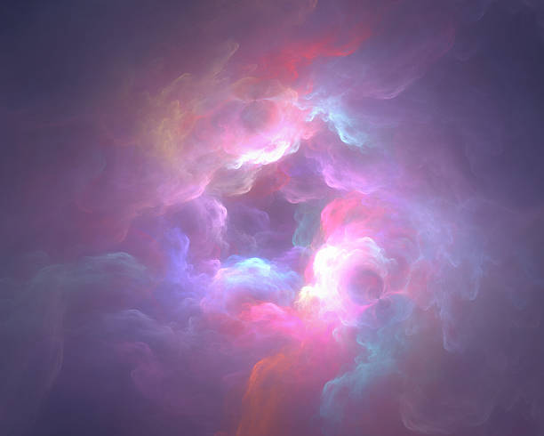 coloridas nubes de arte - vibrant color purple art painted image fotografías e imágenes de stock