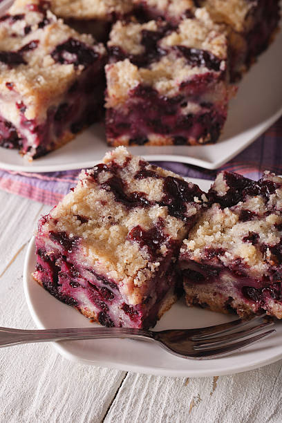 istock Berry Buckle close up on a plate. Vertical 627840948