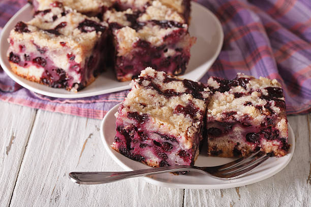 istock Berry pie with blueberries close-up on a plate. horizontal 627841086