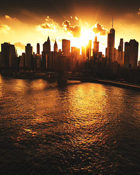 istock Manhattan skyline from an aerial view 627853038
