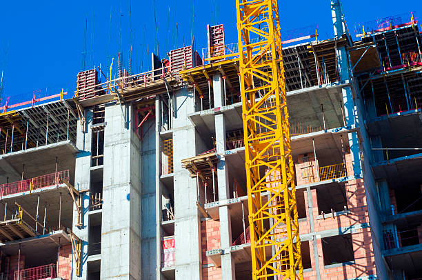 istock The construction site. Construction of the new building. 627853620