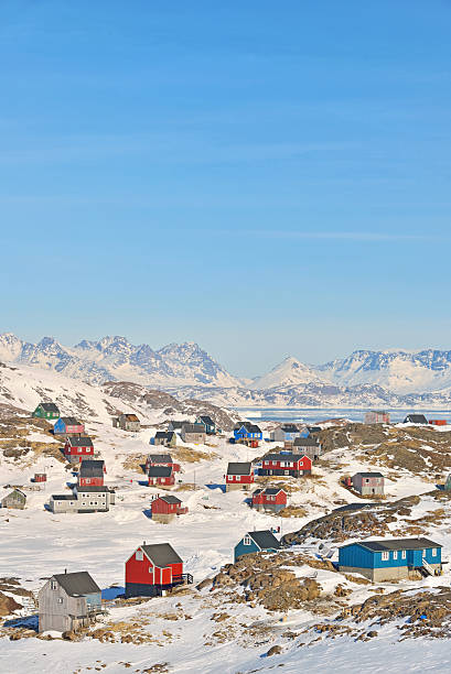 istock Colorful houses in Greenland 627853744