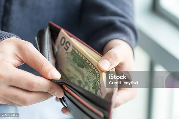 Money In The Wallet Stock Photo - Download Image Now - Wallet, Currency, Full