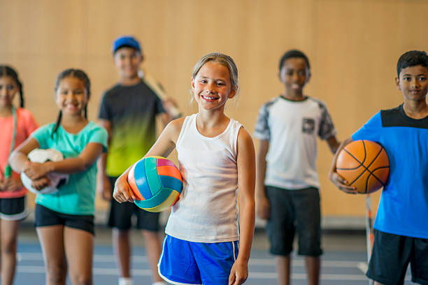 istock Playing Sports at the Gym 627870220