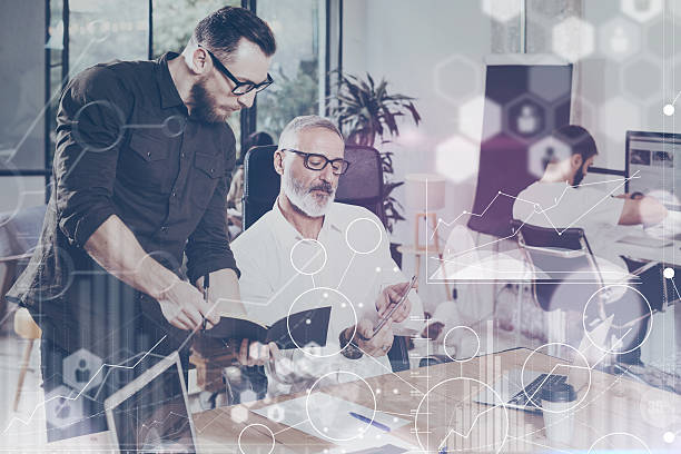 istock Concept of digital screen,virtual connection icon,diagram, graph interfaces 627872854