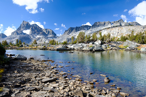 The John Muir Trail is a long-distance trail in the Sierra Nevada mountain range of California, passing through Yosemite, Kings Canyon and Sequoia National Parks.