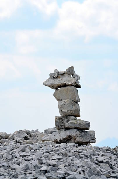 istock Pyramid of stones on the mountainside Stability and Equilibrium 627873346