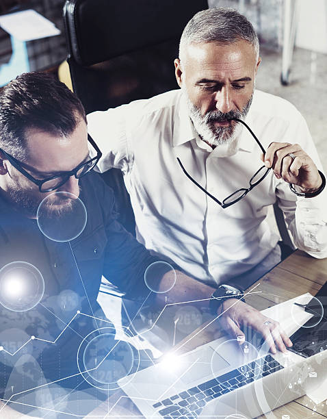 istock Concept of digital screen,virtual connection icon,diagram, graph interfaces 627888242