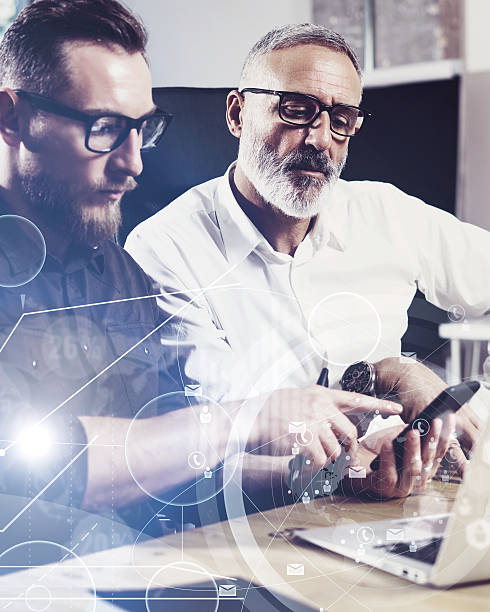 istock Concept of digital screen,virtual connection icon,diagram, graph interfaces 627889516