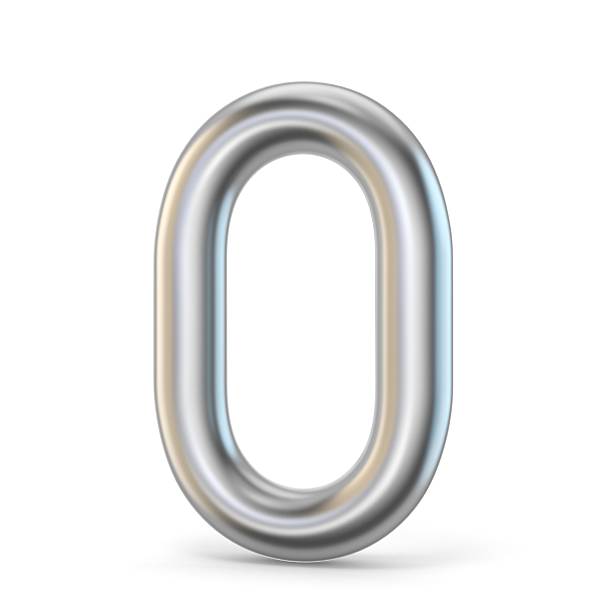 istock Metal alphabet symbol. Letter O 3D 627890014