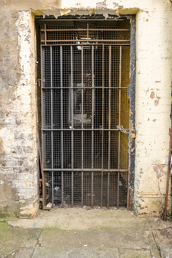 Taken on a visit to Pettycoat lane, this entrance was locked and abandoned.