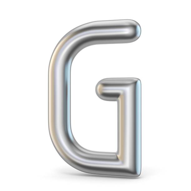 istock Metal alphabet symbol. Letter G 3D 627890284