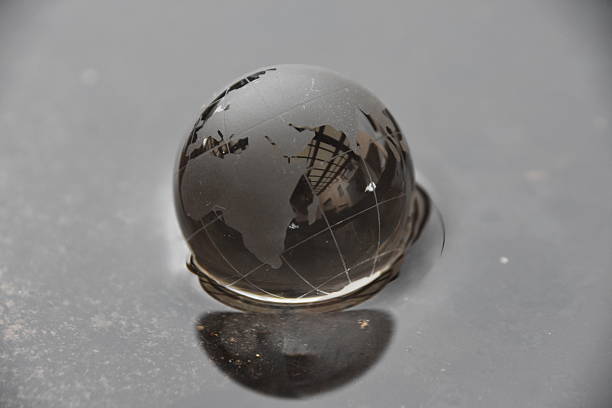 istock GLASS BALL IN THE RAIN 627892002