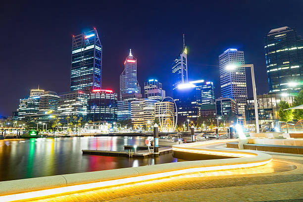 istock Office building background in Elizabeth Quay-Perth 627892156