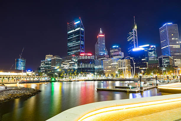 istock Office building background in Elizabeth Quay-Perth 627892246
