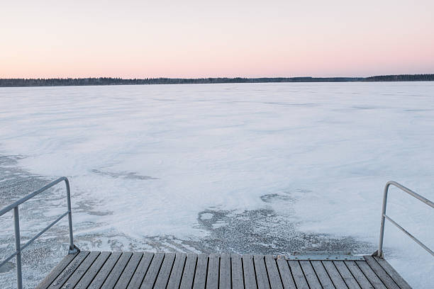 istock Beautiful pink winter landscape 627893076