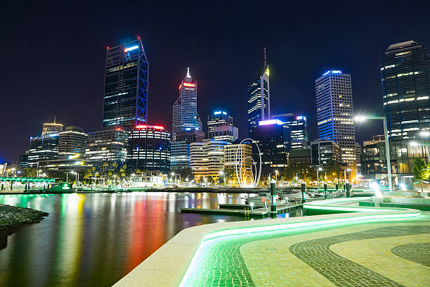 istock Office building background in Elizabeth Quay-Perth 627903406