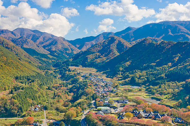istock View of Yamadera valley, Miyagi, Japan 627906084