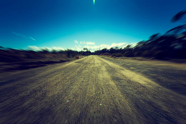 istock Suburban dirt road 627917134