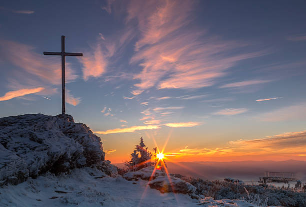 Sunrise on Great Arber mountain