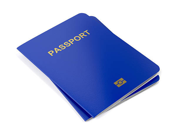 istock Biometric passports on white 627920378