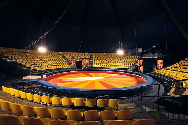 istock circus ring and chairs for people 627928778