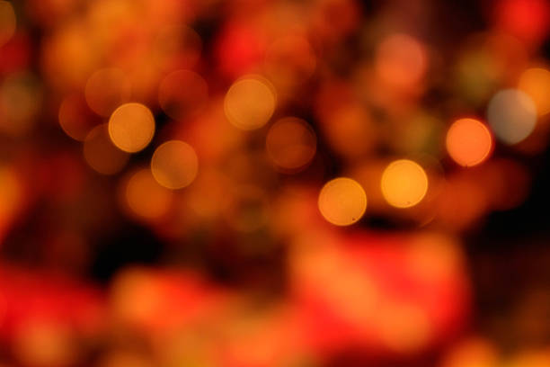 istock Abstract Christmas background, Red and orange light bokeh. 627929062